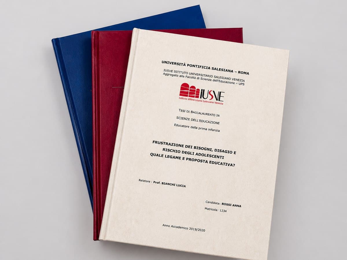 Rilegatura di tesi di laurea